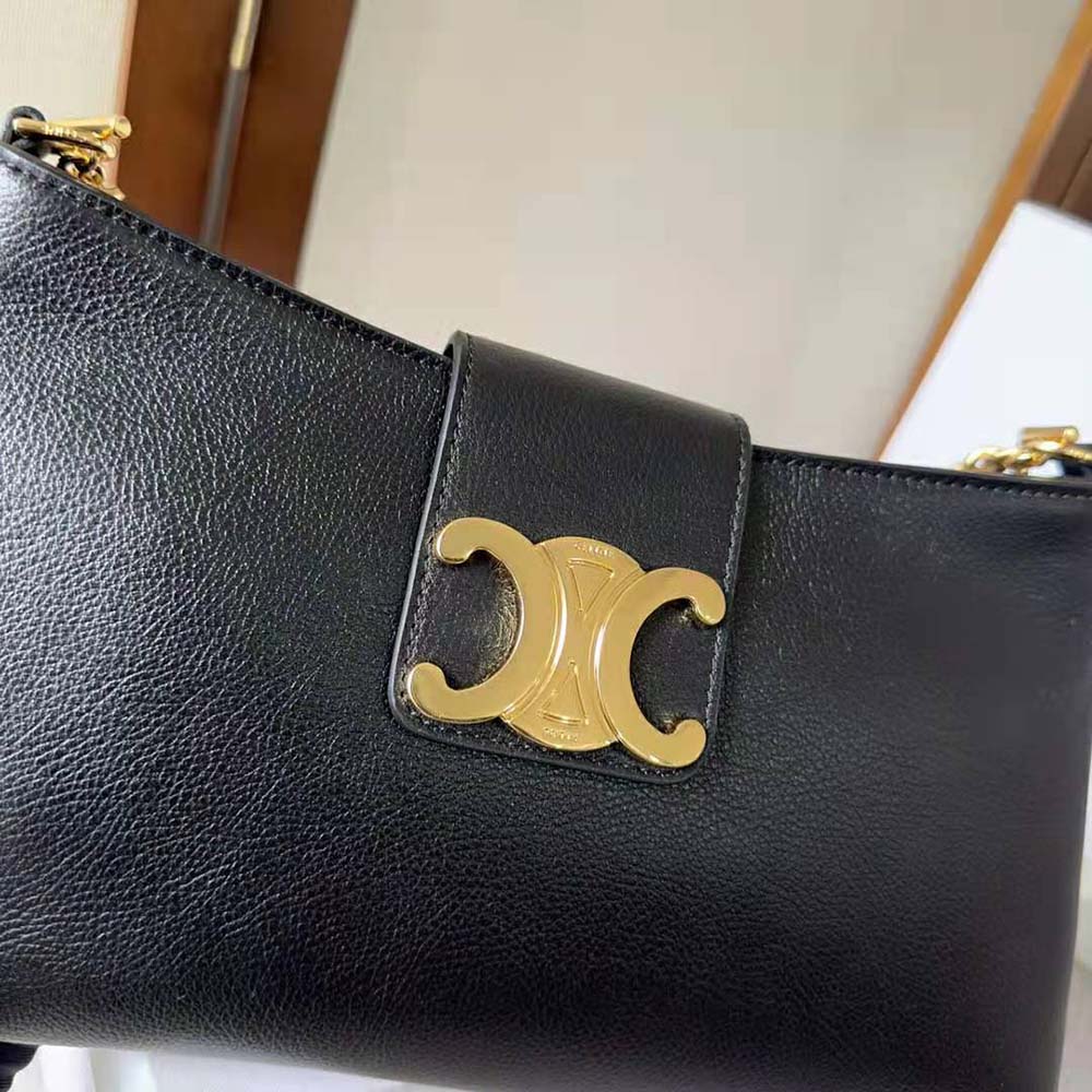 Celine Women Medium Wiltern Bag in Smooth Calfskin-Black - image 8