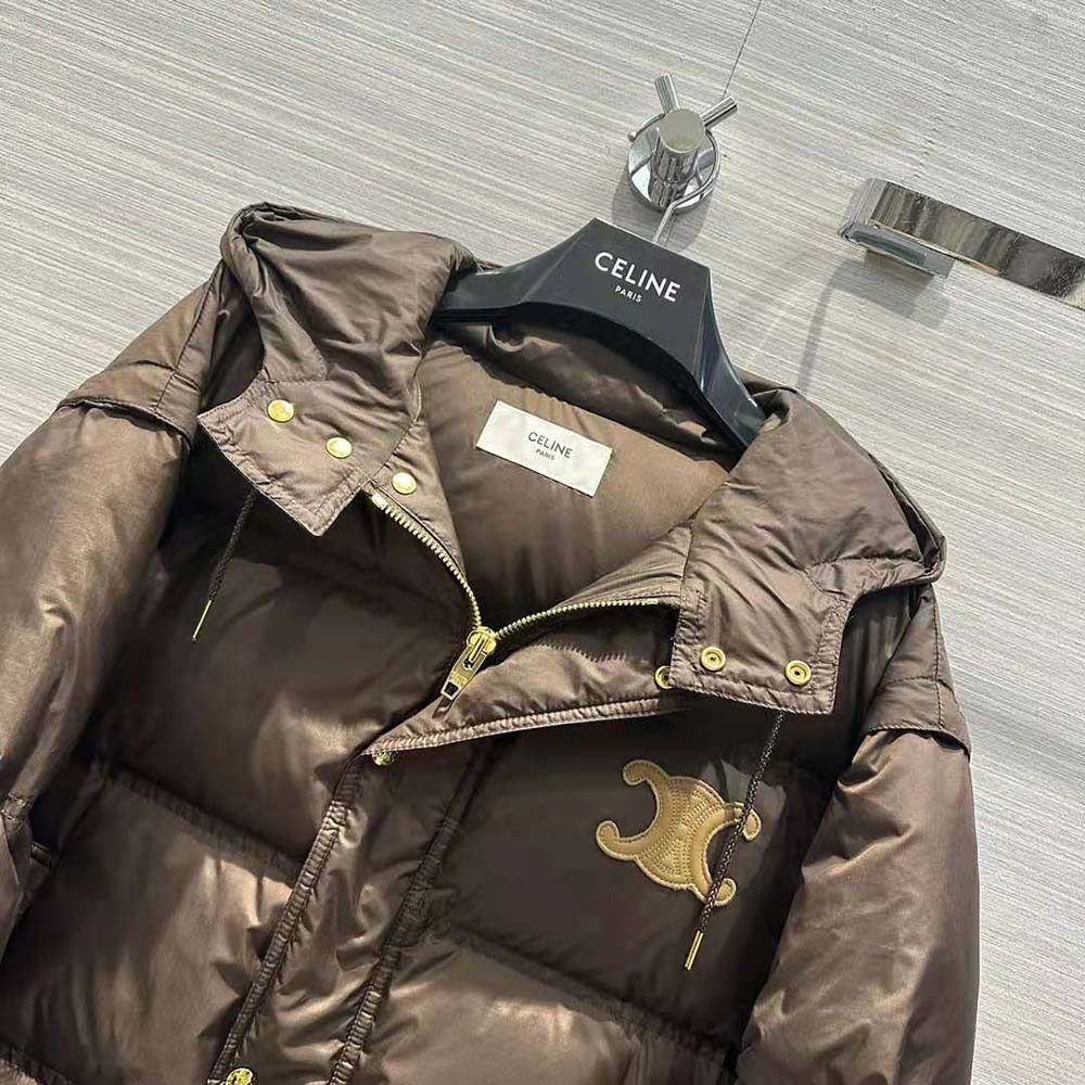 Celine Men Triomphe Cropped Down Jacket in Lightweight Nylon - image 6
