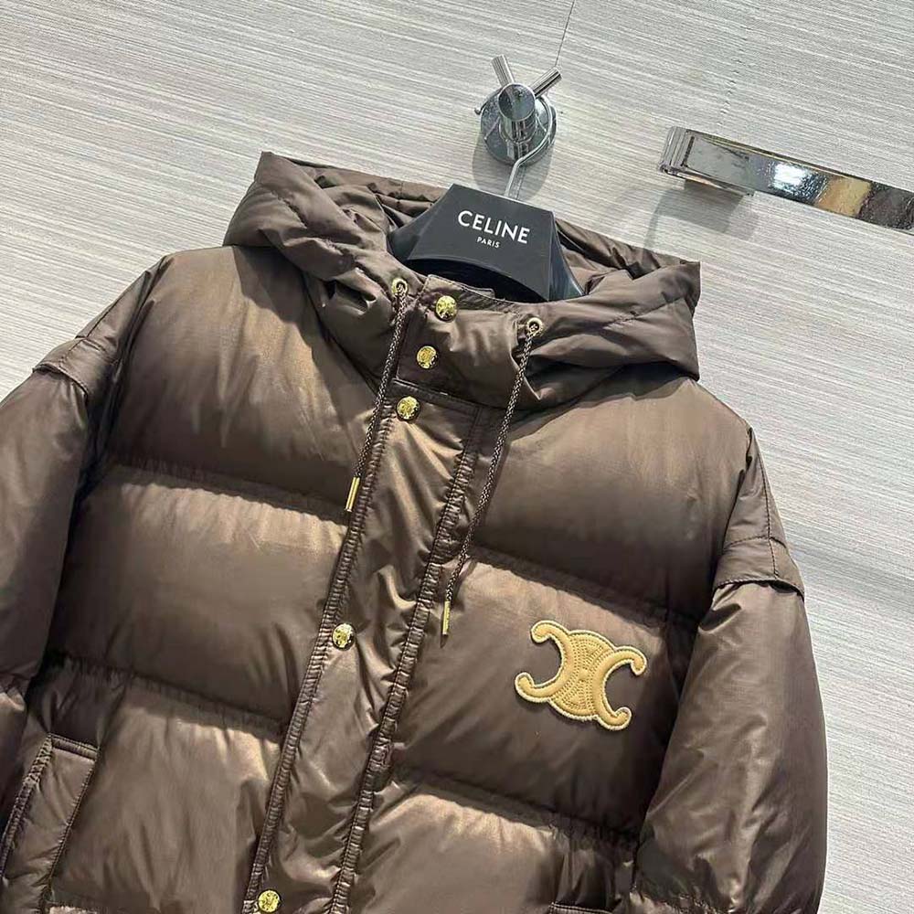 Celine Men Triomphe Cropped Down Jacket in Lightweight Nylon - image 5