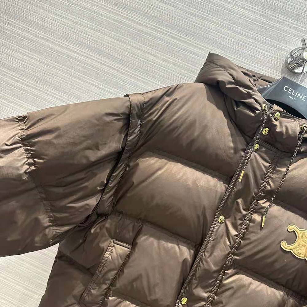Celine Men Triomphe Cropped Down Jacket in Lightweight Nylon - image 7
