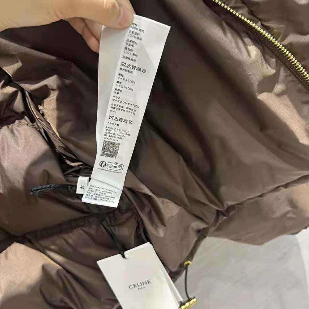 Celine Men Triomphe Cropped Down Jacket in Lightweight Nylon - image 10