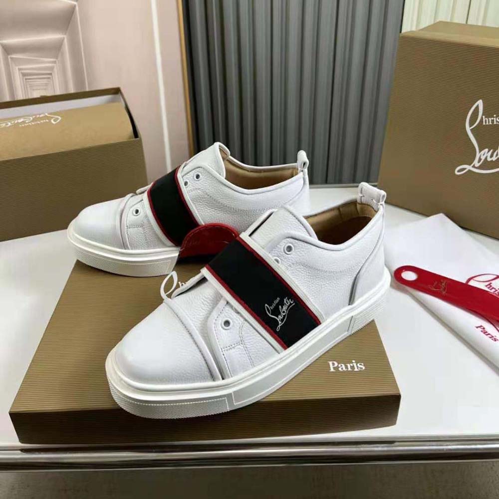 Christian Louboutin Men Adolescenza Sneakers-White - image 4