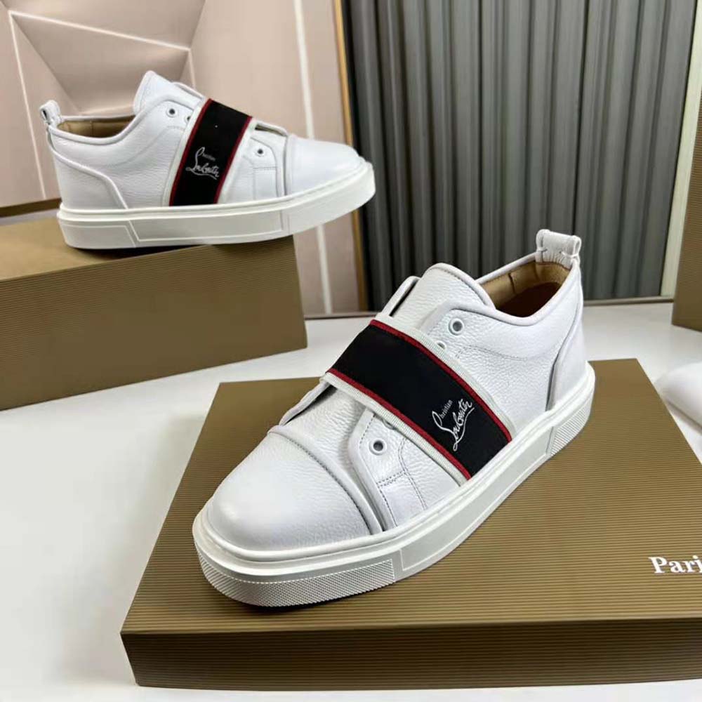 Christian Louboutin Men Adolescenza Sneakers-White - image 5