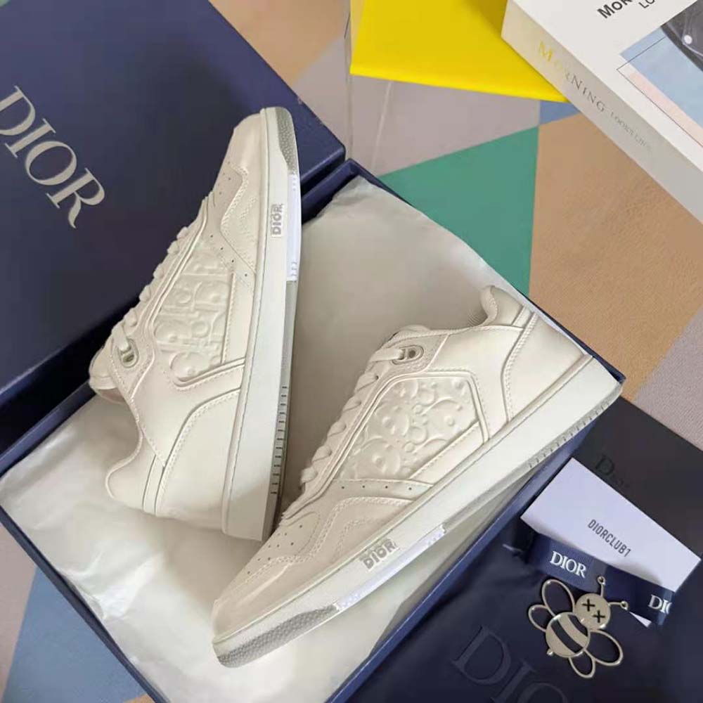 Dior Men B27 Low-top Sneaker Cream Patent Calfskin and Dior Oblique Gravity Leather - image 7