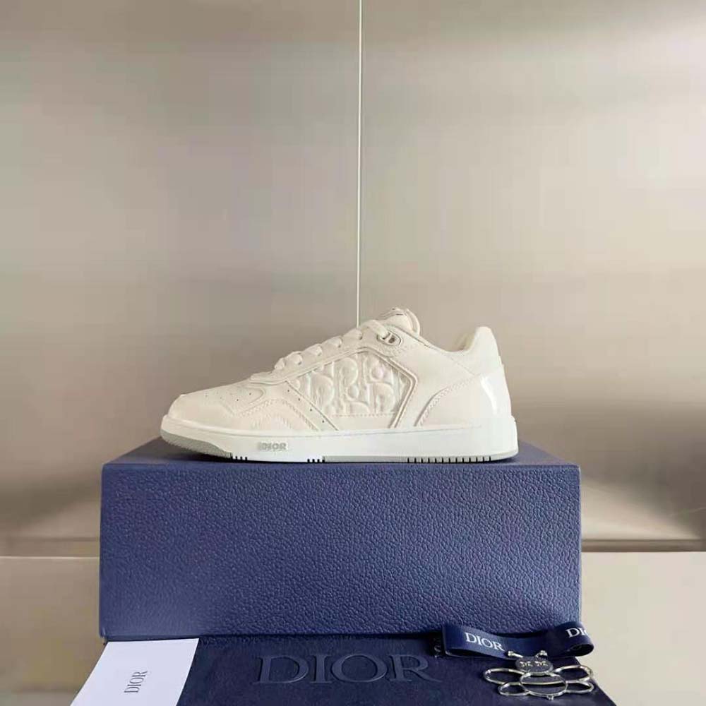 Dior Men B27 Low-top Sneaker Cream Patent Calfskin and Dior Oblique Gravity Leather - image 8