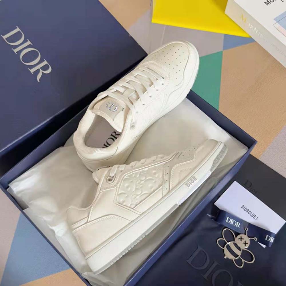 Dior Men B27 Low-top Sneaker Cream Patent Calfskin and Dior Oblique Gravity Leather - image 6