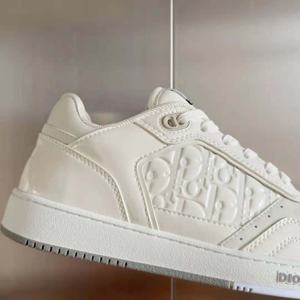 Dior Men B27 Low-top Sneaker Cream Patent Calfskin and Dior Oblique Gravity Leather - image 9