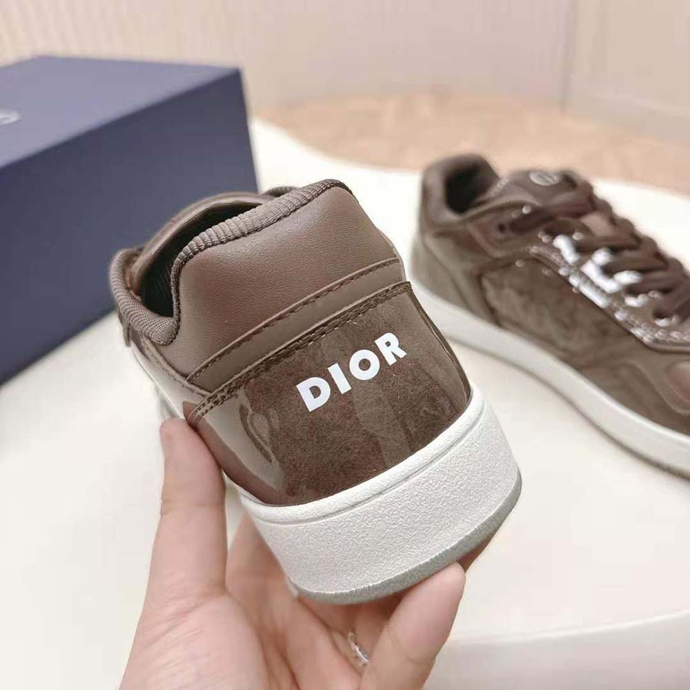 Dior Men B27 Low-top Sneaker Plum Patent Calfskin and Dior Oblique Gravity Leather - image 10