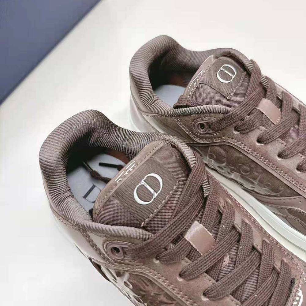 Dior Men B27 Low-top Sneaker Plum Patent Calfskin and Dior Oblique Gravity Leather - image 7