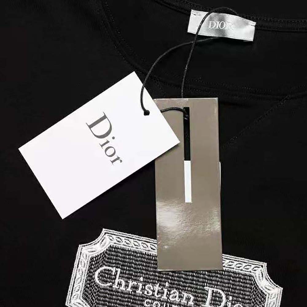 Dior Men Christian Dior Couture Relaxed-fit T-shirt Black Cotton Jersey - image 8