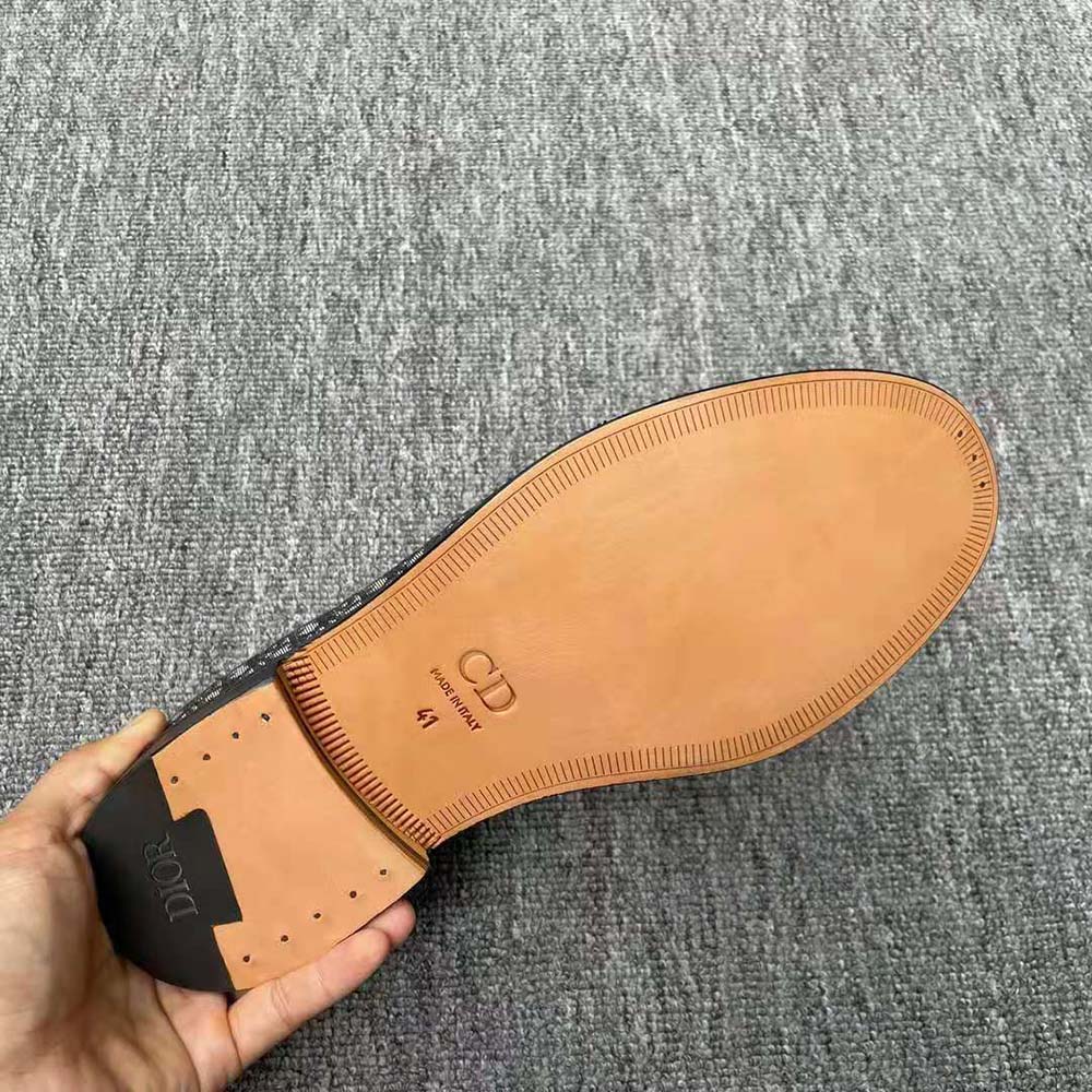 Dior Men Granville Loafer Beige and Black Dior Oblique Jacquard - image 10