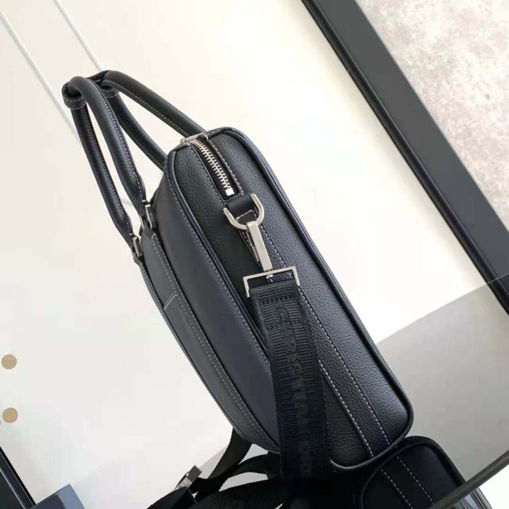 Dior Men Lingot Briefcase Black Grained Calfskin - image 6