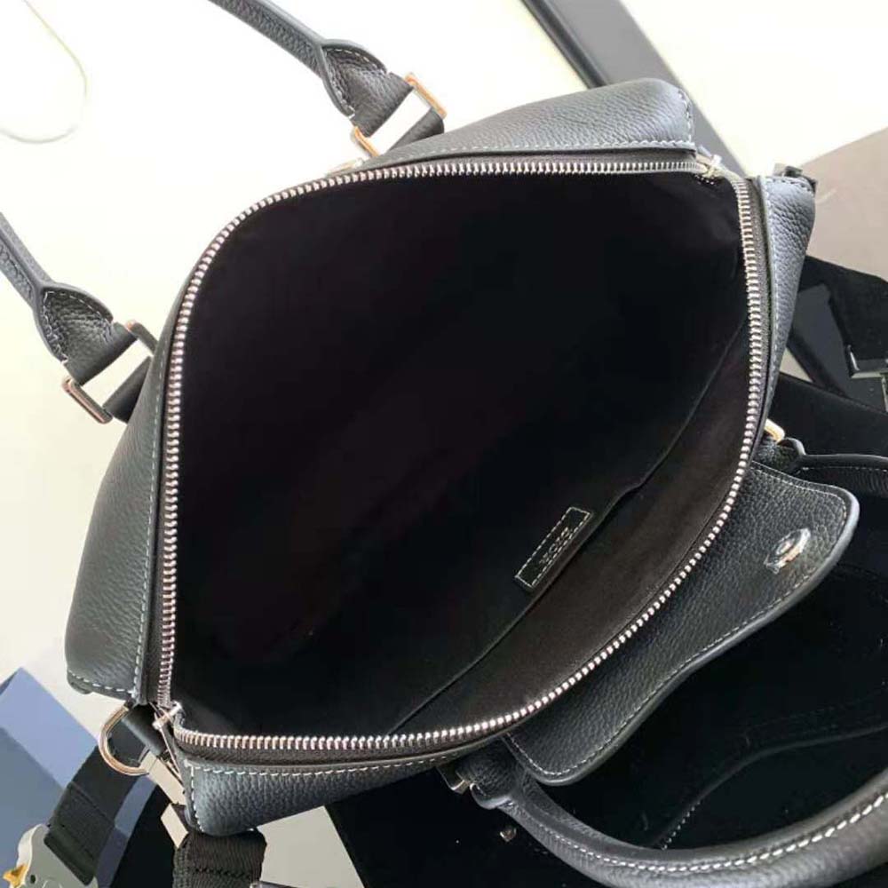 Dior Men Lingot Briefcase Black Grained Calfskin - image 7