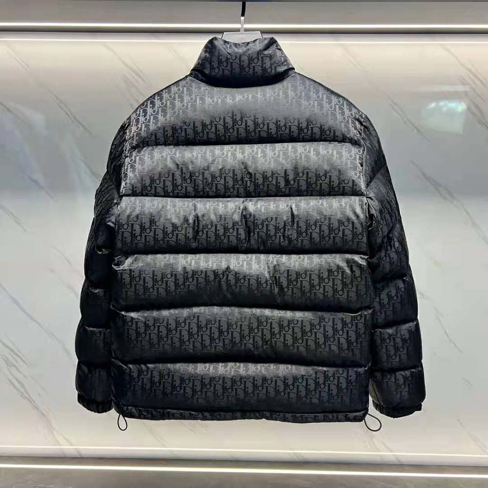 Dior Men Oblique Down Jacket Black Technical Jacquard - image 5