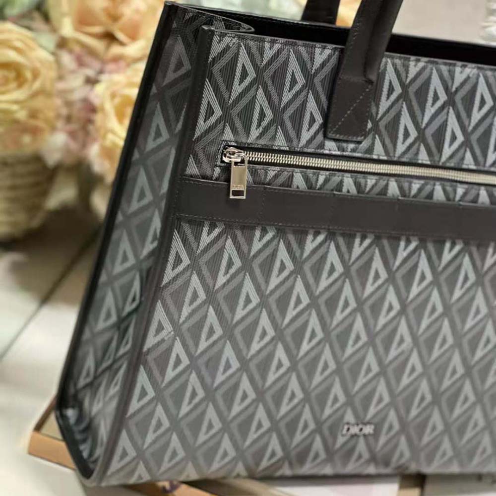 Dior Men Safari Tote Bag Black CD Diamond Canvas - image 7