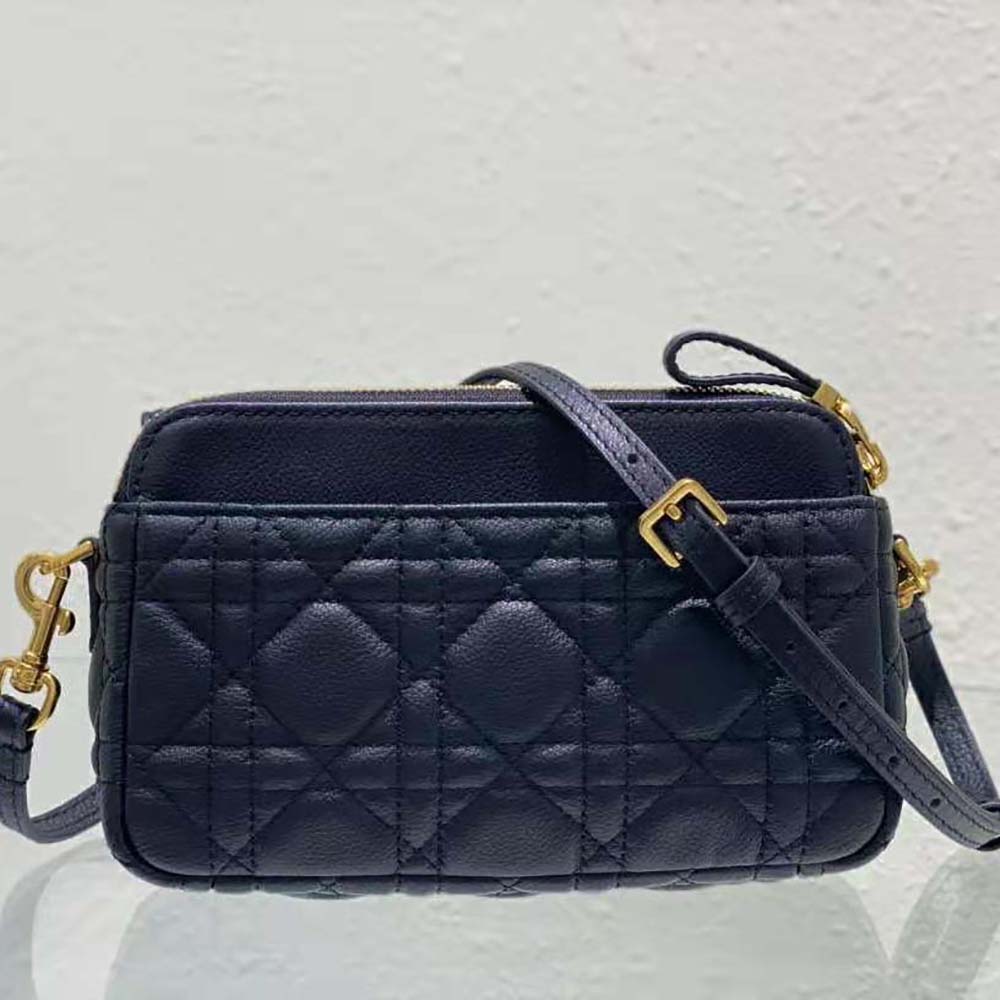 Dior Women Caro Pouch Black Supple Cannage Calfskin - image 4