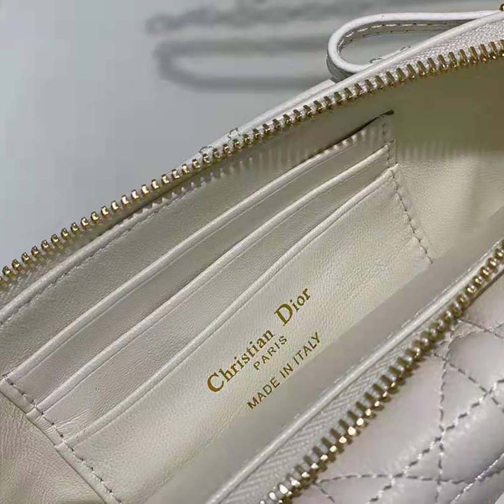 Dior Women Caro Pouch Latte Supple Cannage Calfskin - image 9