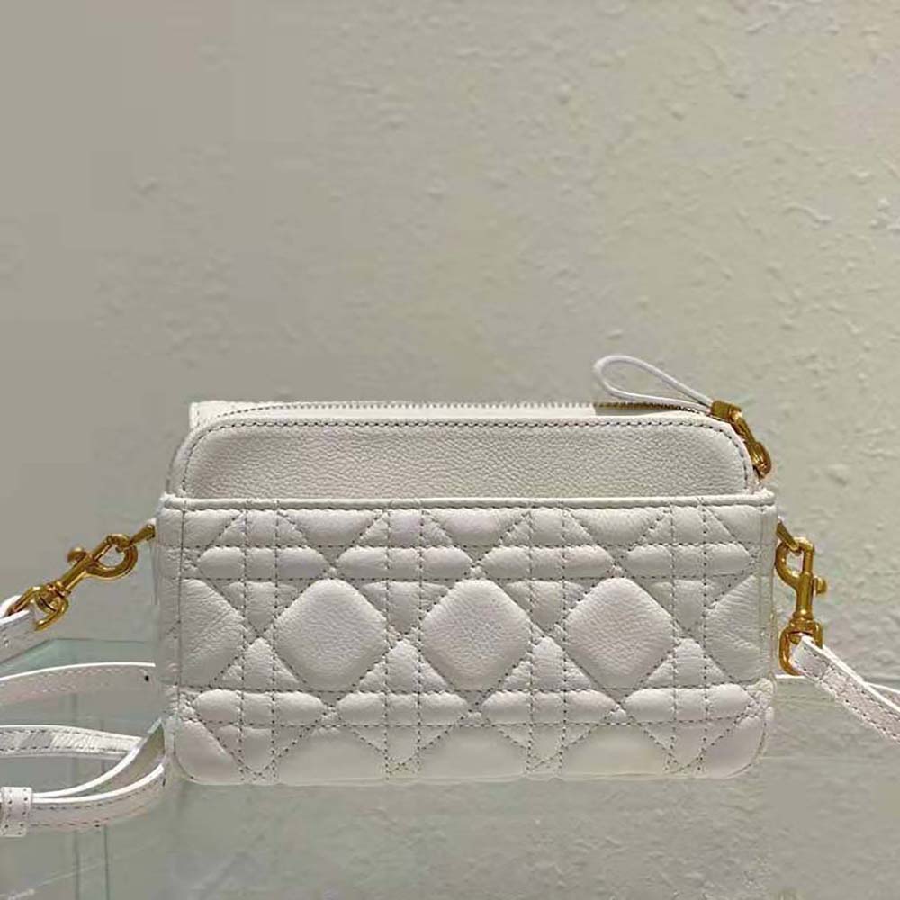 Dior Women Caro Pouch Latte Supple Cannage Calfskin - image 4