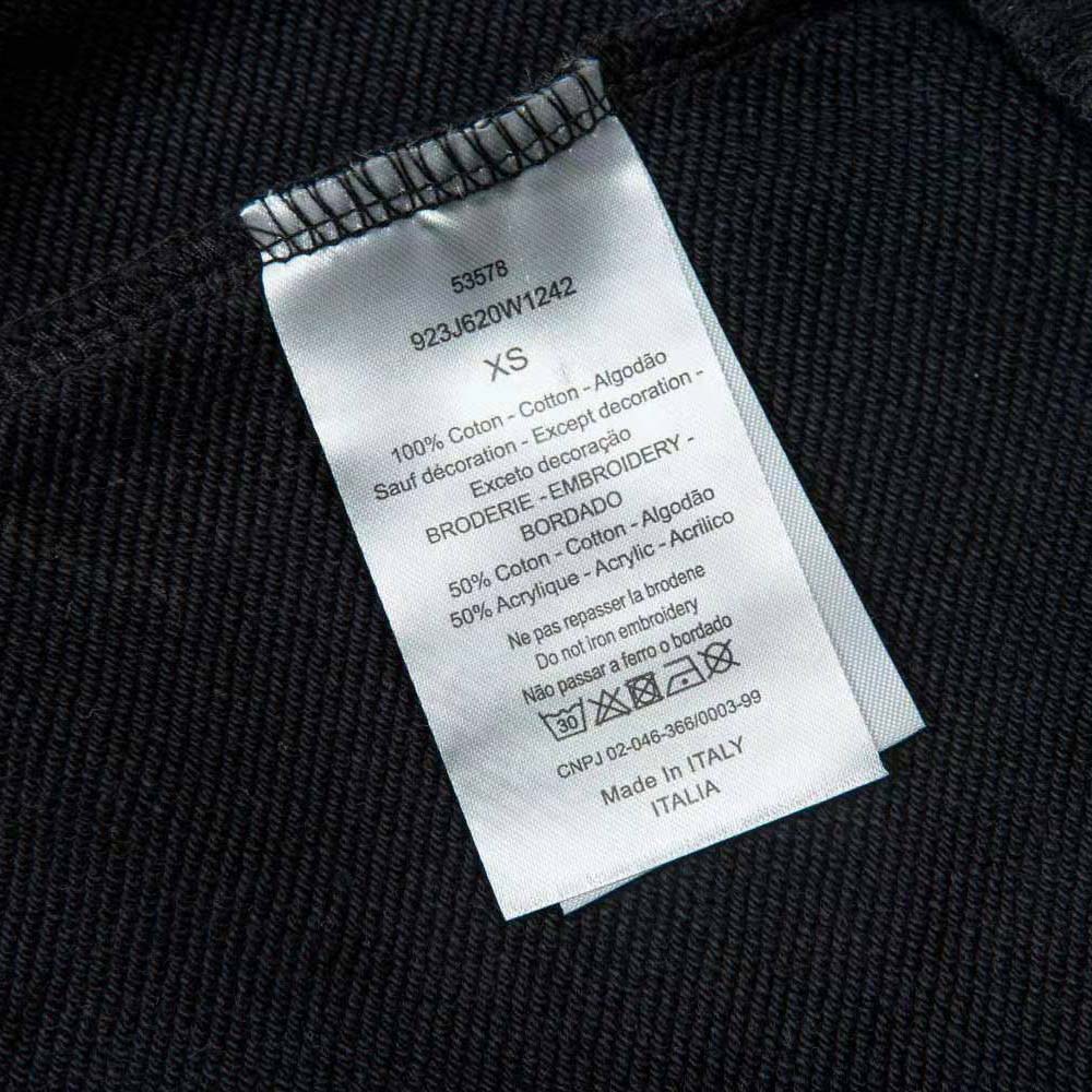 Dior Women Christian Dior Couture Hooded Sweatshirt Black Cotton Fleece - image 8