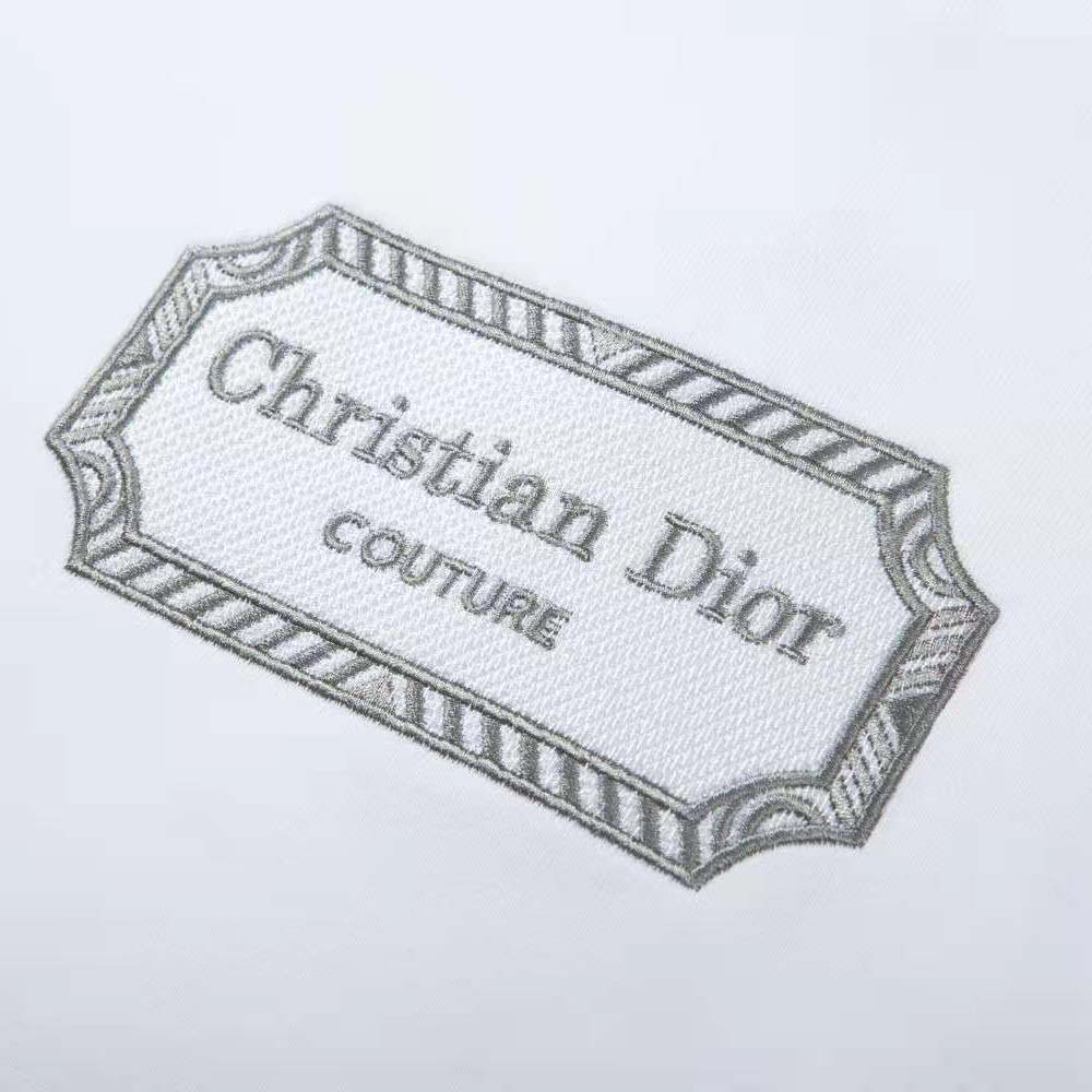 Dior Women Christian Dior Couture Hooded Sweatshirt White Cotton Fleece - image 4
