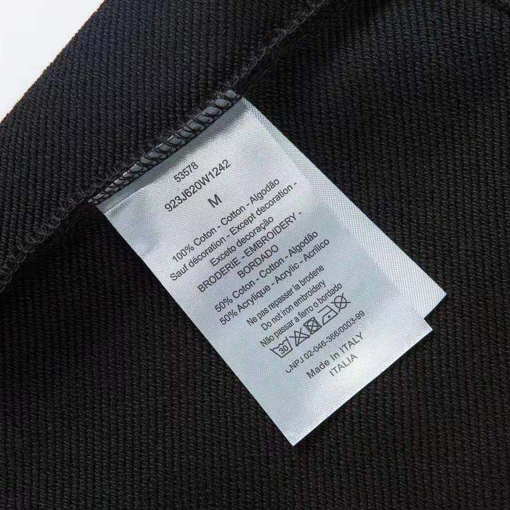Dior Men Christian Dior Couture Sweatshirt Black Cotton Fleece - image 9