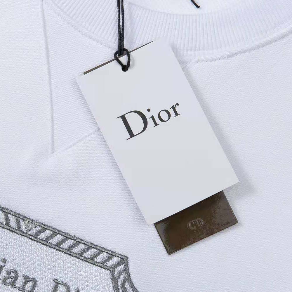 Dior Men Christian Dior Couture Sweatshirt White Cotton Fleece - image 8
