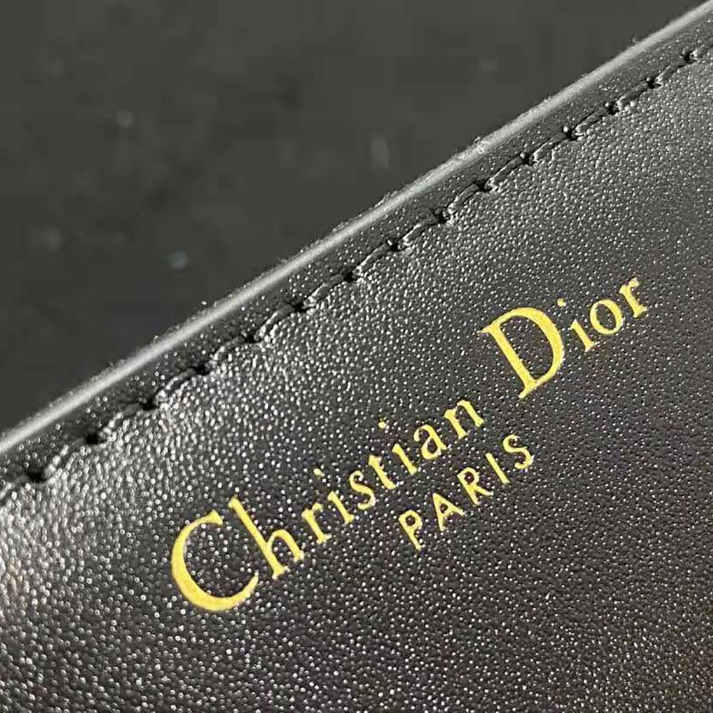 Dior Women Small 30 Montaigne Avenue Bag Black Box Calfskin - image 9