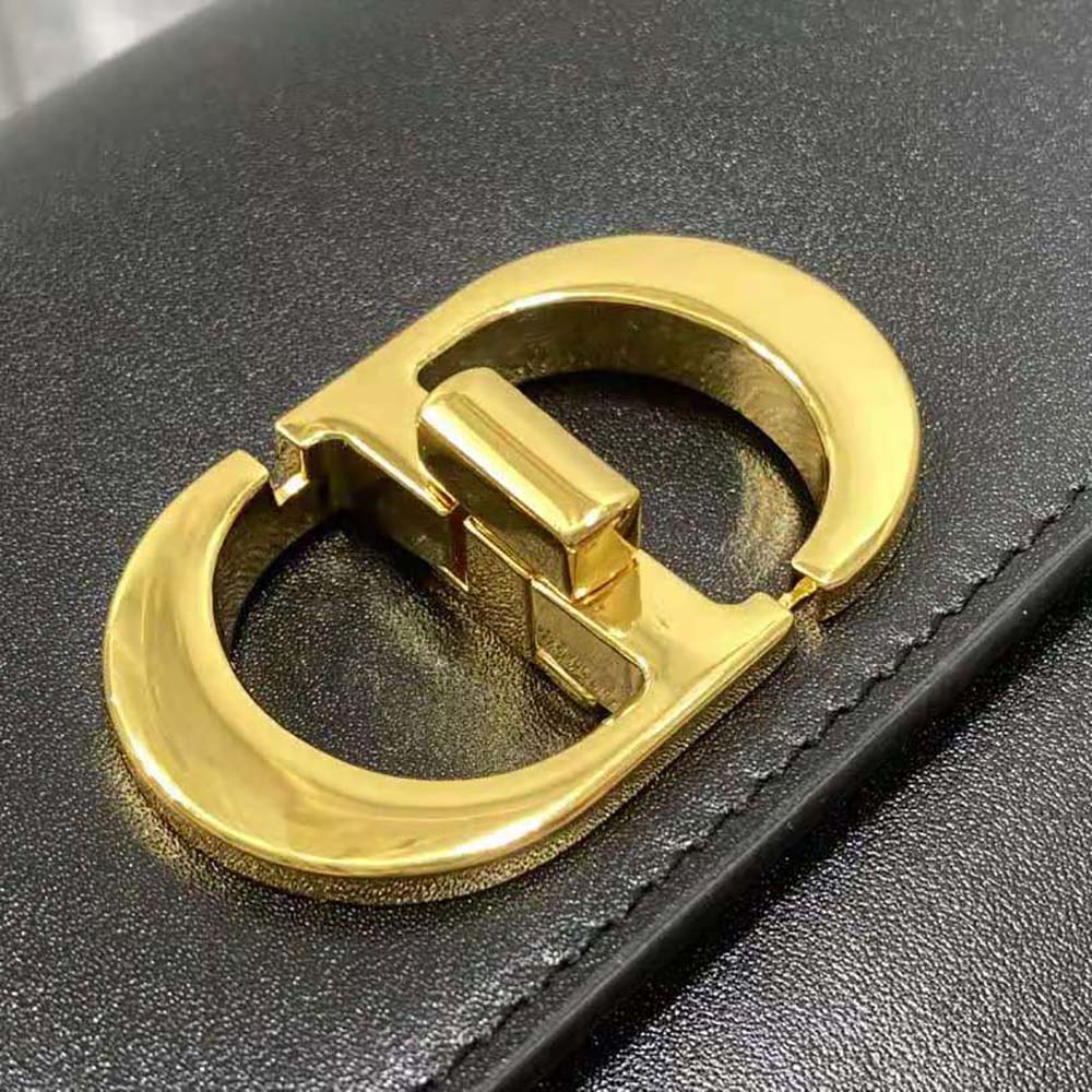 Dior Women Small 30 Montaigne Avenue Bag Black Box Calfskin - image 7