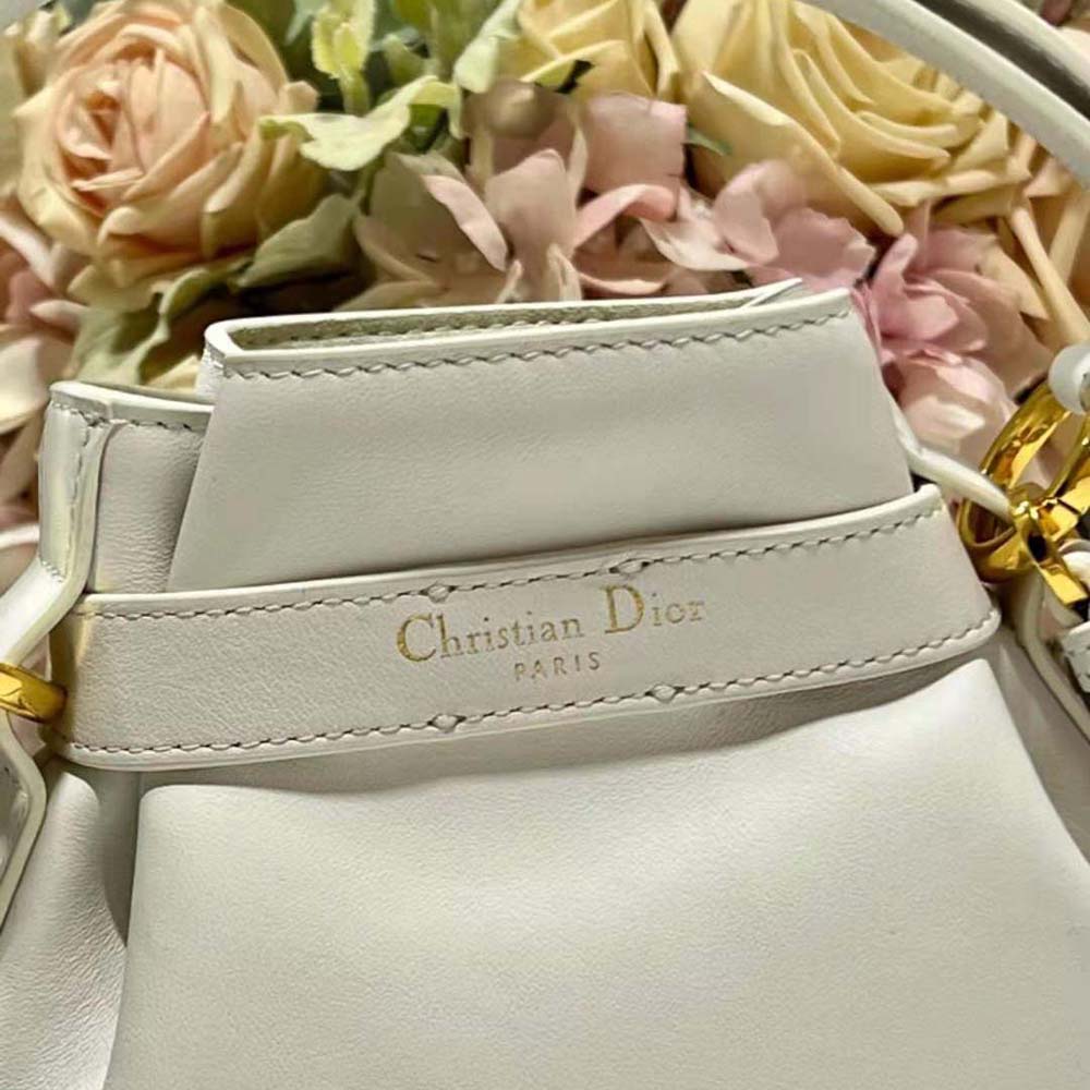 Dior Women Small C’est Dior Bag Latte CD-Embossed Calfskin - image 9