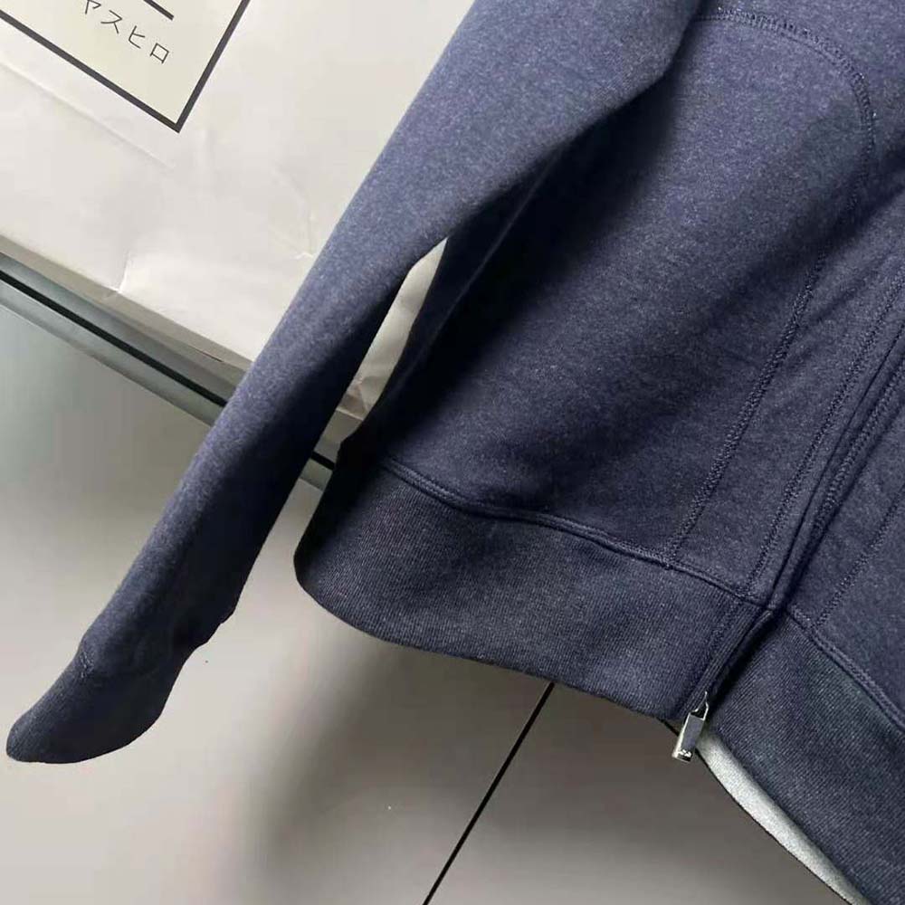 Dior Women Track Jacket Navy Blue Cotton Knit and Cashmere - image 5