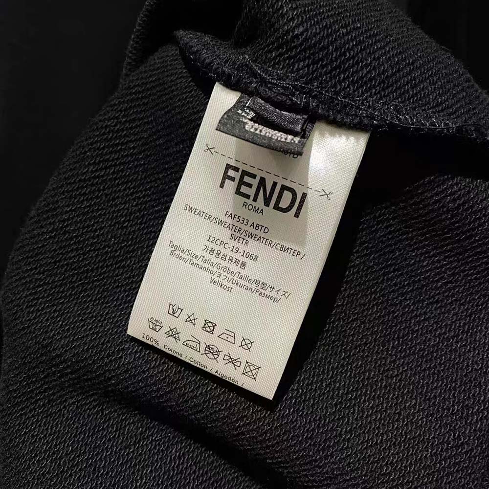 Fendi Women Black Wool Sweater-Black - image 10