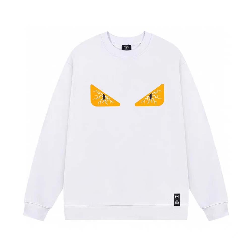 Fendi Women Black Wool Sweater-White