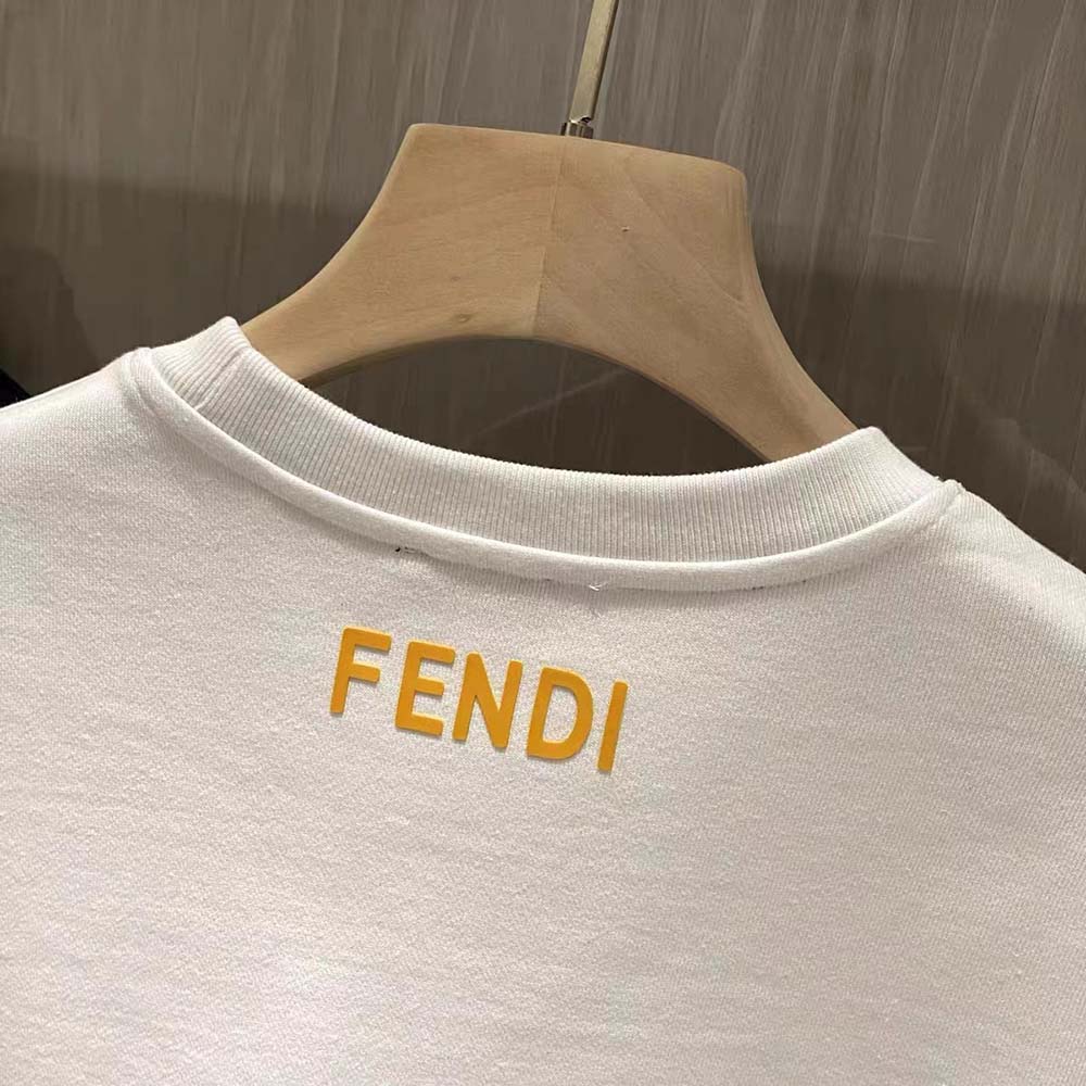 Fendi Women Black Wool Sweater-White - image 6