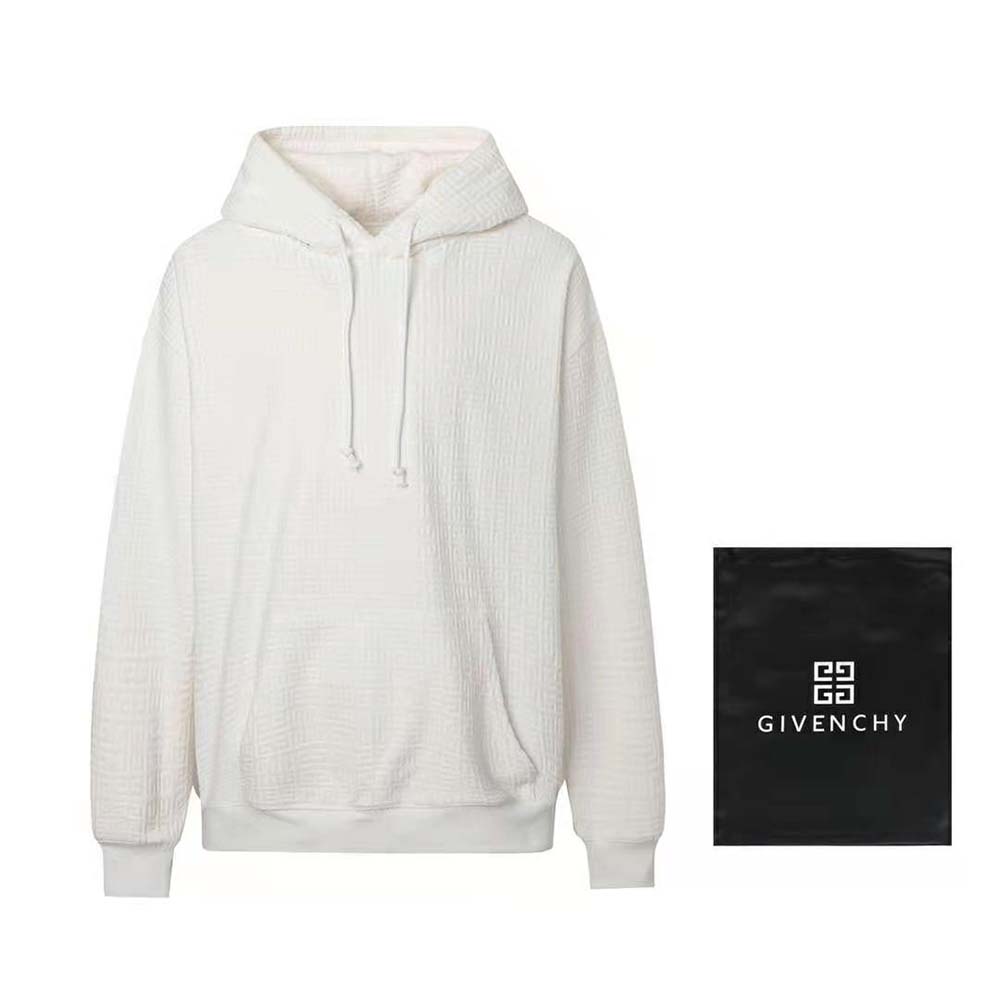 Close-up of embroidered 4G detail on Givenchy Men Hoodie