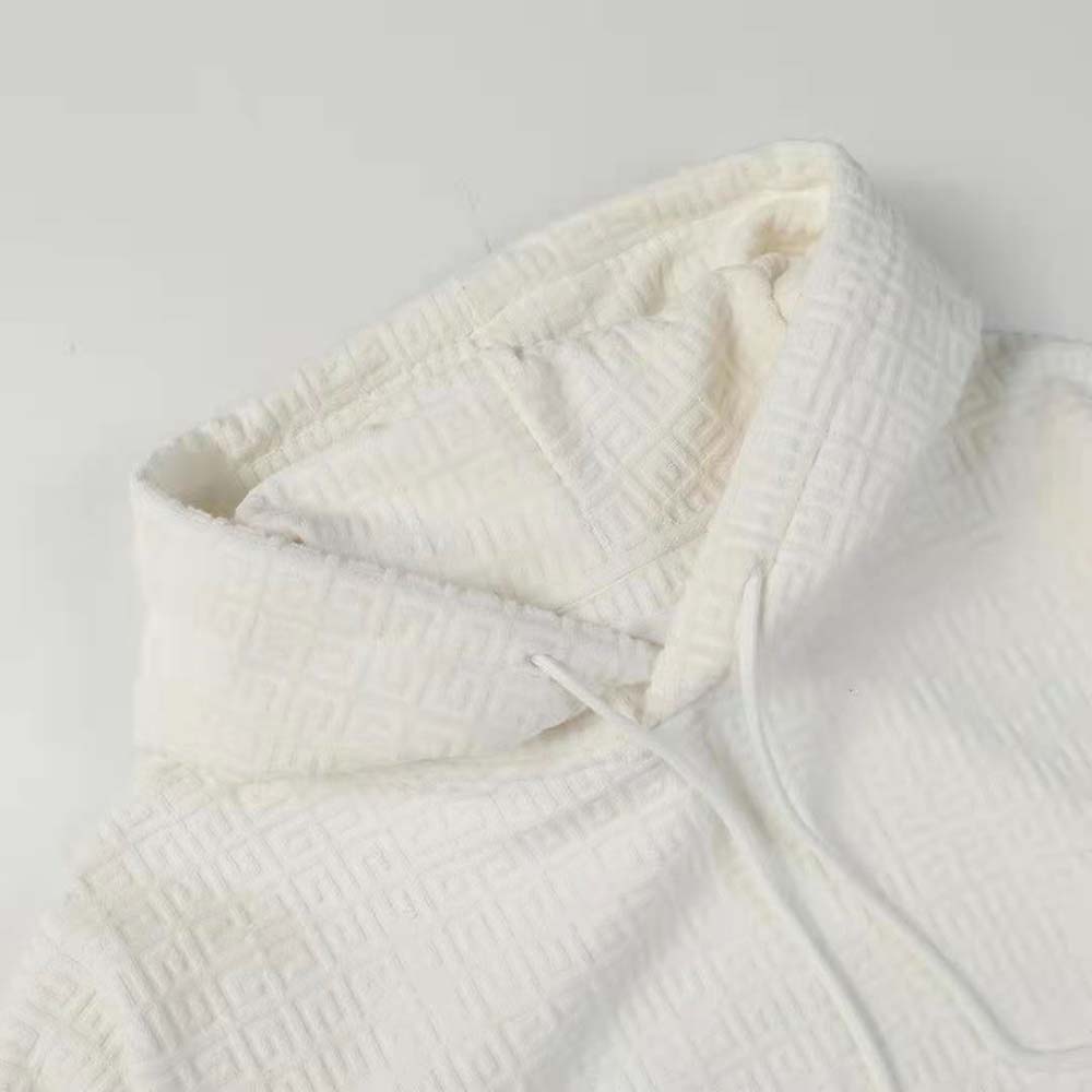 Givenchy Men Hoodie in 4G Cotton Towelling Jacquard - image 4
