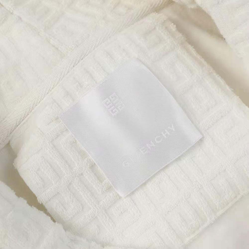 Givenchy Men Hoodie in 4G Cotton Towelling Jacquard - image 9