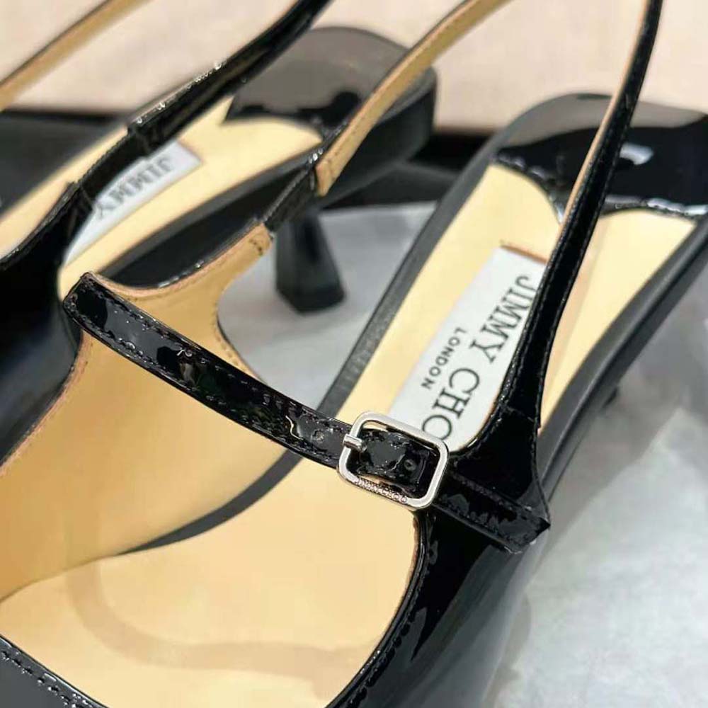 Jimmy Choo Women Didi 45 Black Patent Leather Pointed Pumps - image 6