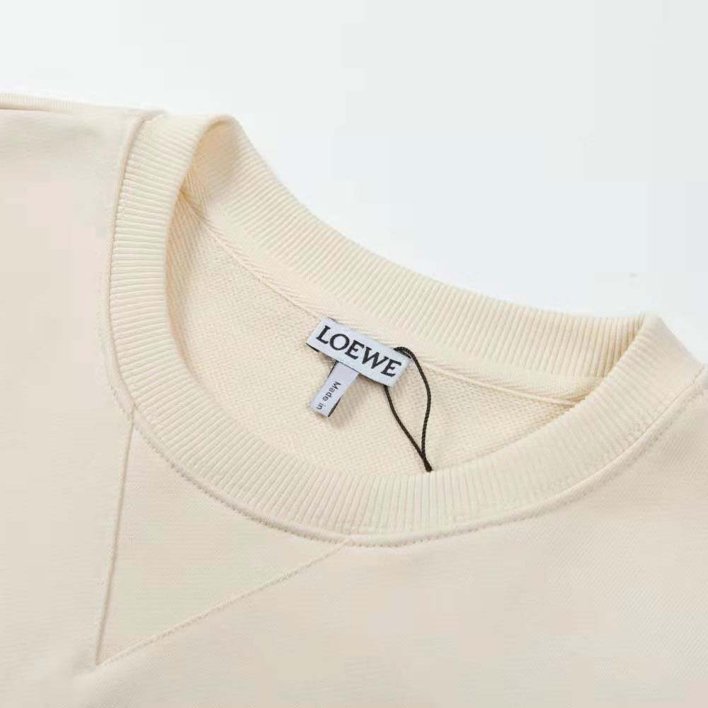 Side angle showing fit of Loewe Men Anagram Regular Fit Sweatshirt