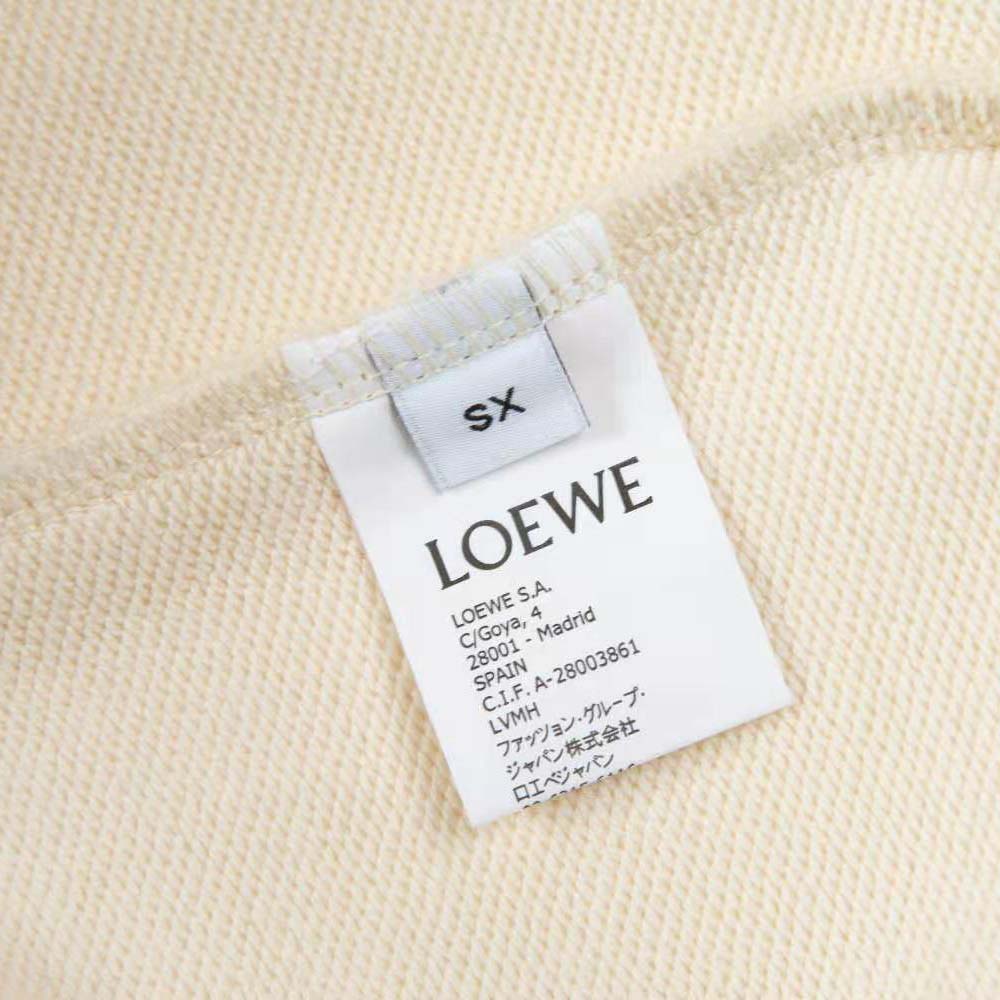 Loewe Men Anagram Regular Fit Sweatshirt in Cotton-White - image 8