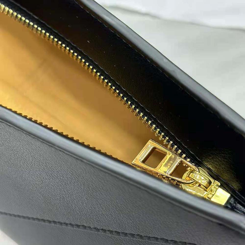 Loewe Women Cropped Puzzle Fold Bag in Shiny Calfskin-Black - image 10