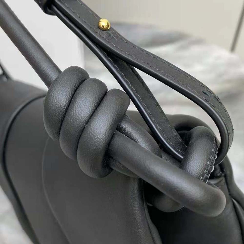 Loewe Women Paseo Satchel in Shiny Nappa Calfskin-Black - image 6