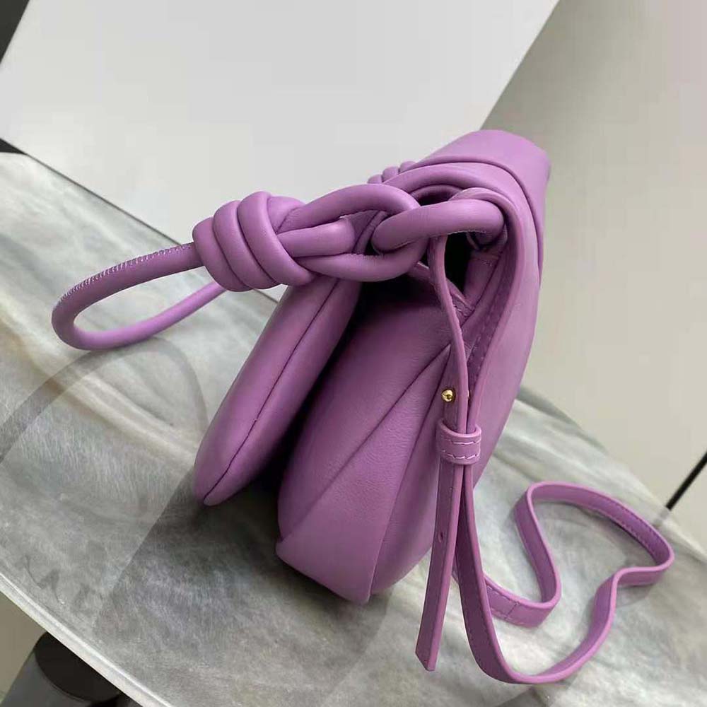 Loewe Women Paseo Satchel in Shiny Nappa Calfskin-Purple - image 5