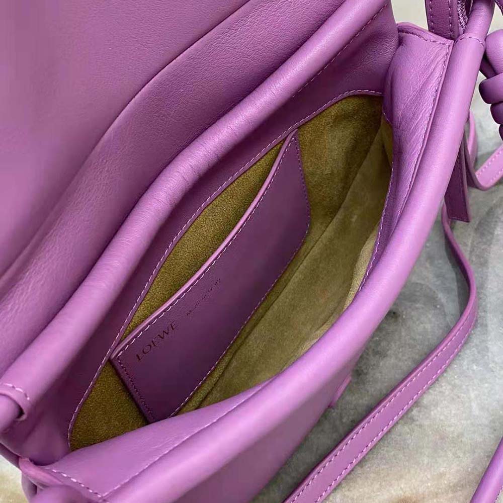 Loewe Women Paseo Satchel in Shiny Nappa Calfskin-Purple - image 9