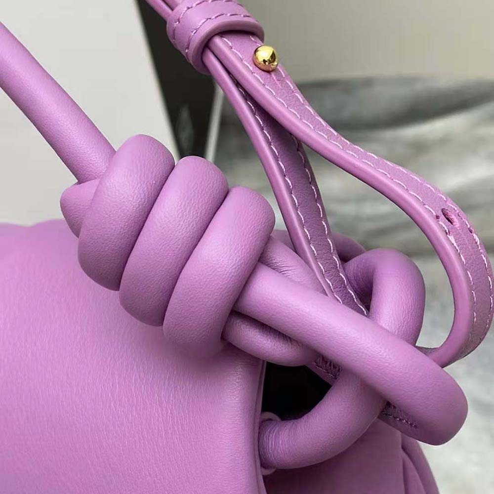 Loewe Women Paseo Satchel in Shiny Nappa Calfskin-Purple - image 7