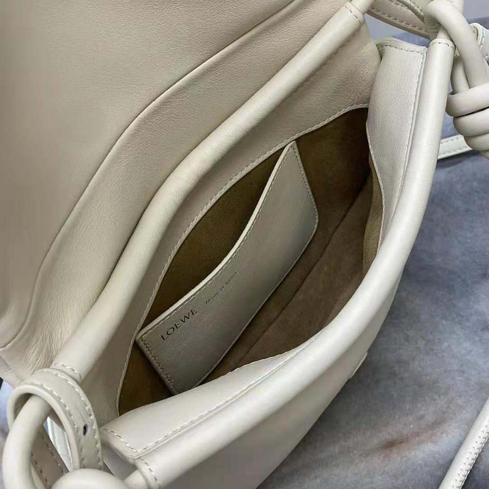 Loewe Women Paseo Satchel in Shiny Nappa Calfskin-White - image 8