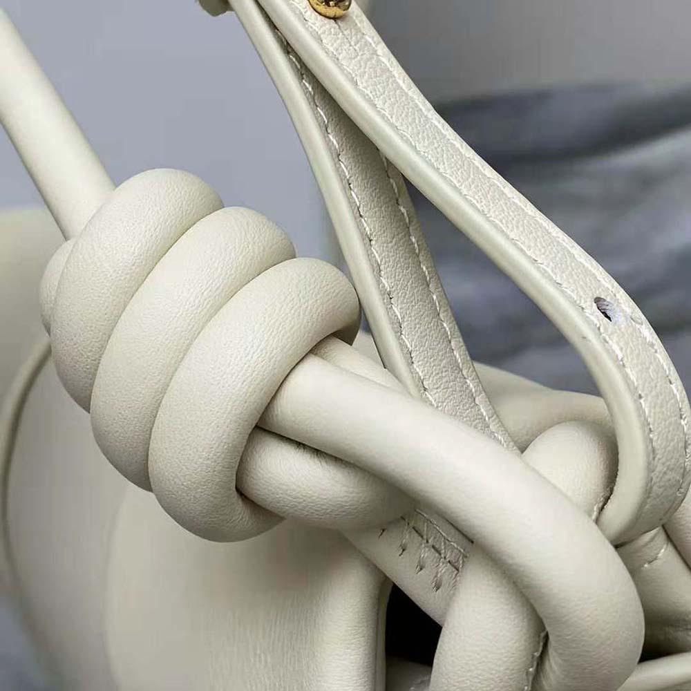 Loewe Women Paseo Satchel in Shiny Nappa Calfskin-White - image 6