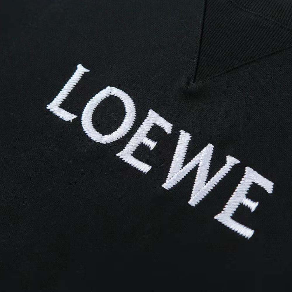 Loewe Men Regular Fit Sweatshirt in Cotton-Black - image 4