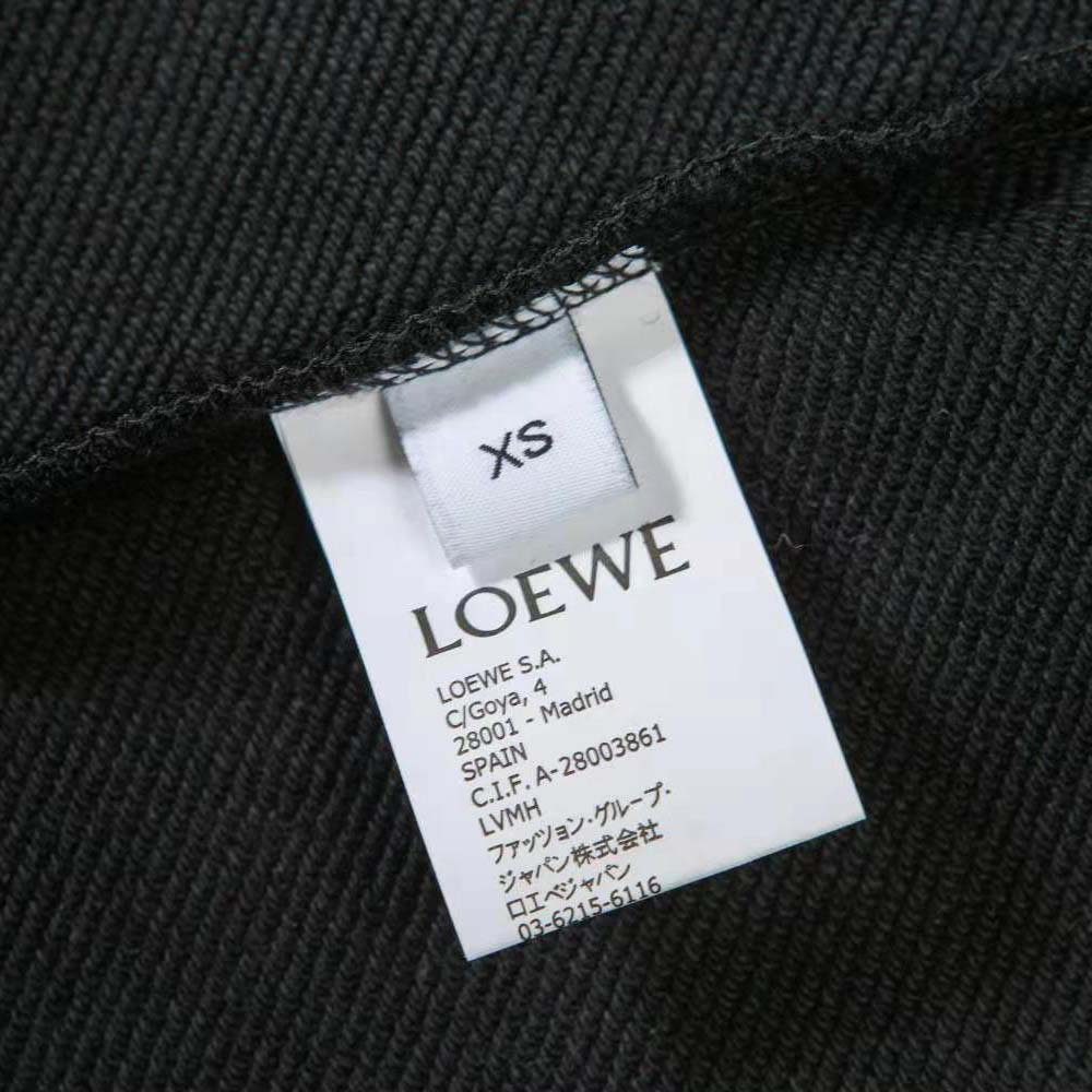 Loewe Men Regular Fit Sweatshirt in Cotton-Black - image 8