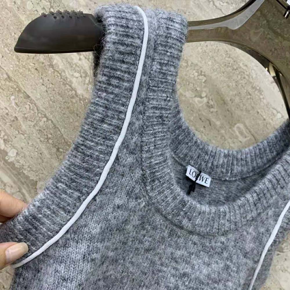 Loewe Women Tank Top in Cashmere and Mohair - image 6