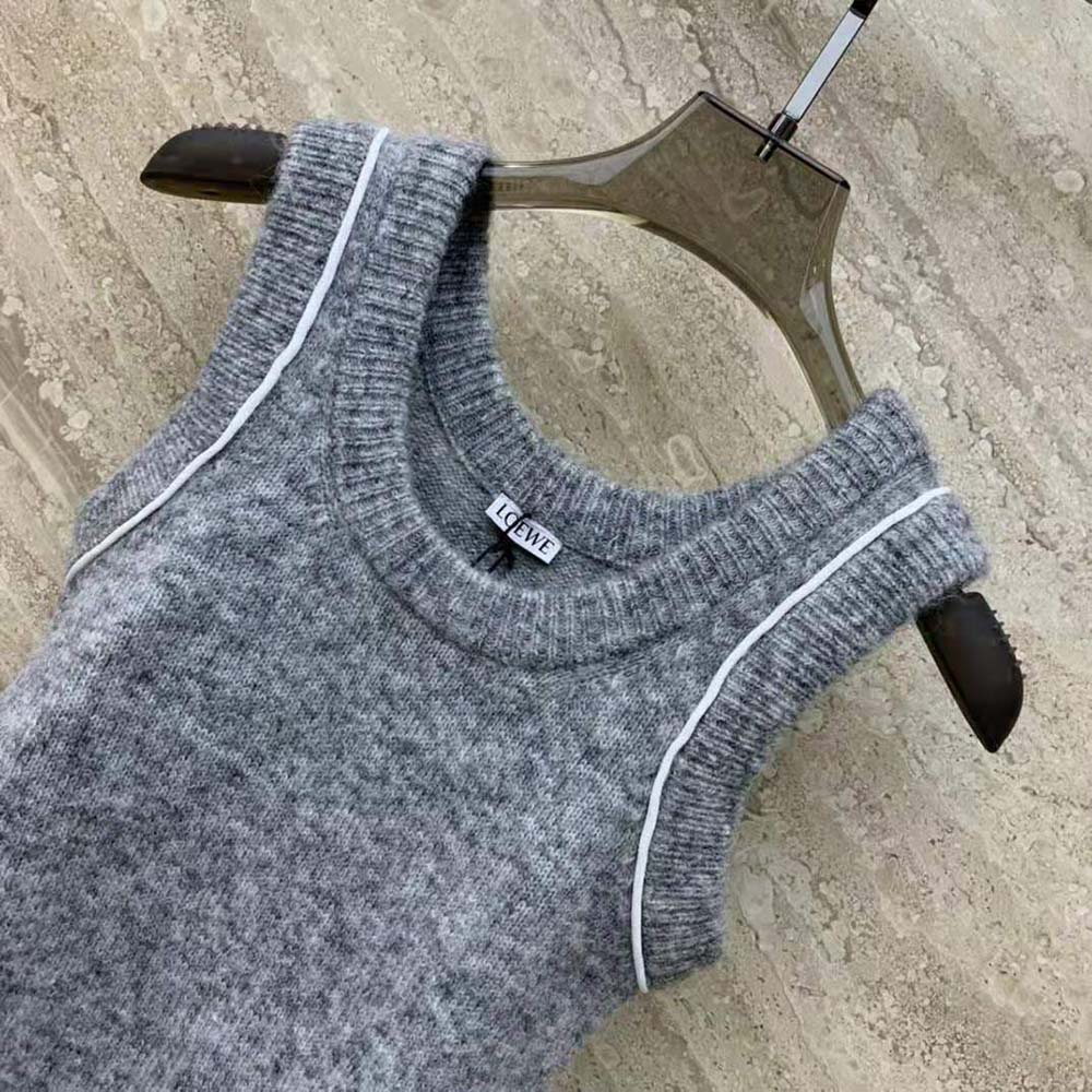 Loewe Women Tank Top in Cashmere and Mohair - image 4